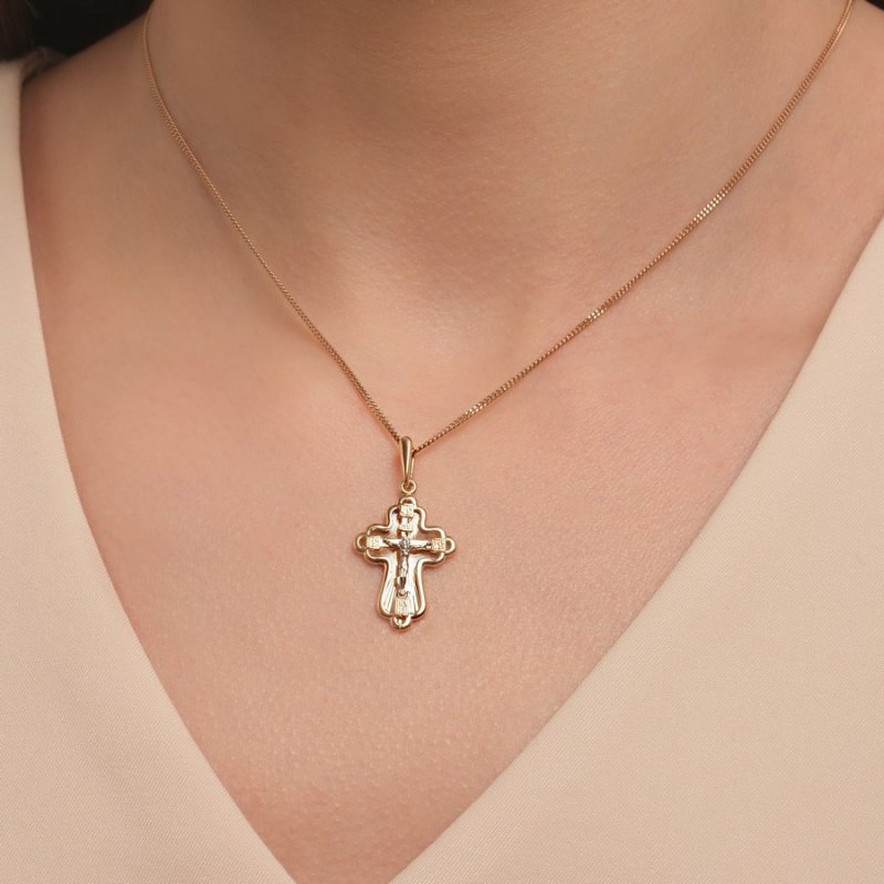 Крест из золота 585 пробы