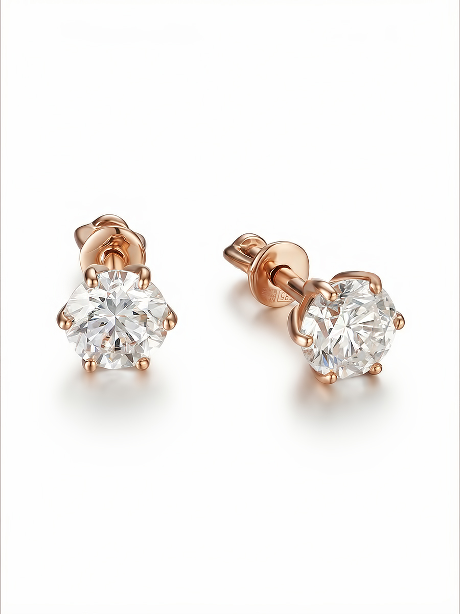 серьги из золота 585 пробы