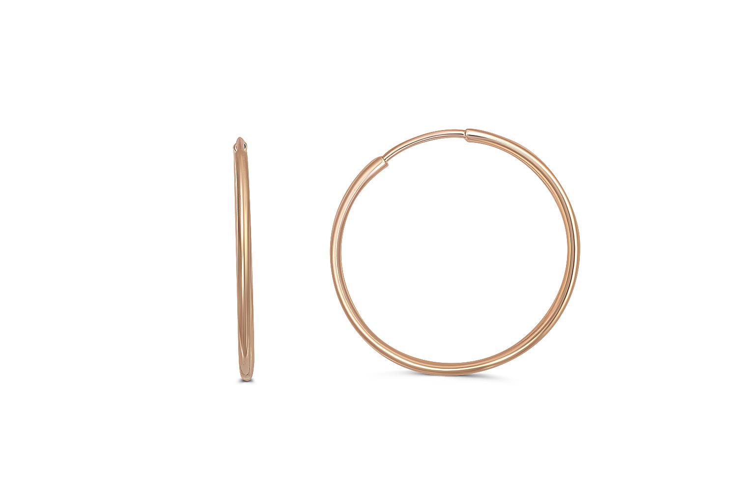 Серьги из золота 585 пробы конго