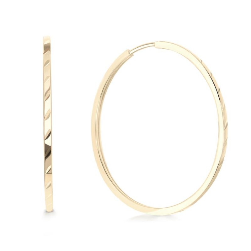 Серьги-конго из золота 585 пробы