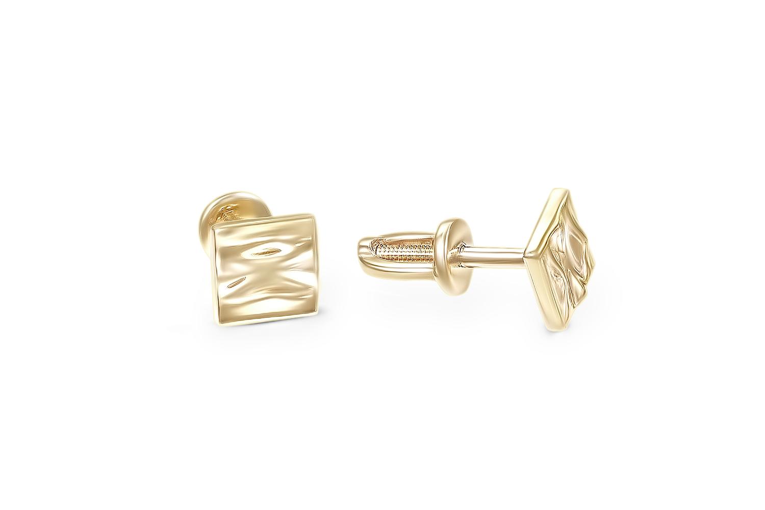 Серьги пусеты золотые 585 пробы