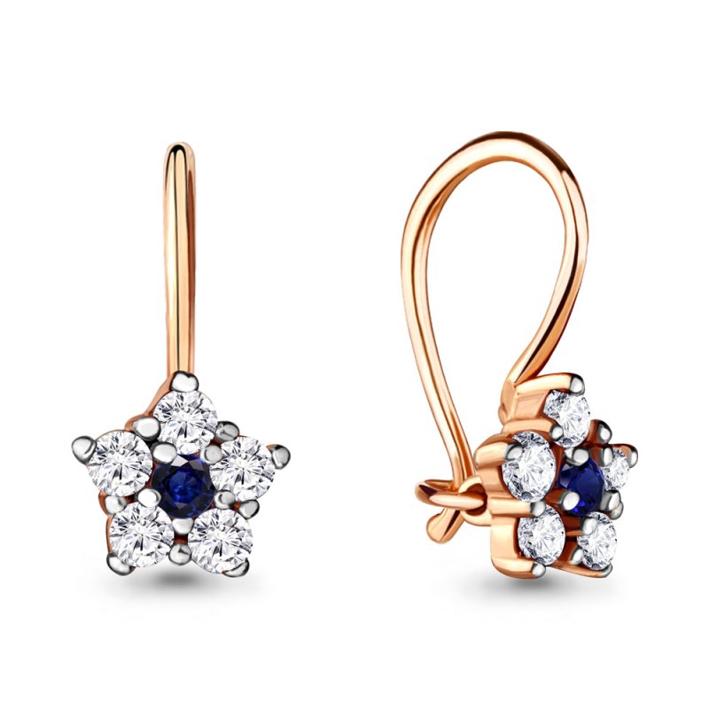 Серьги из золота 585 пробы