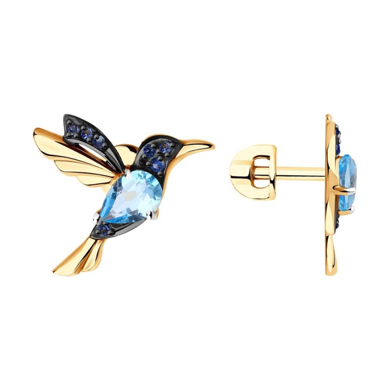 Серьги из золота 585 пробы