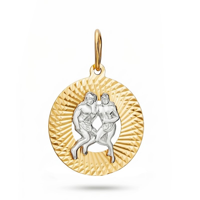 Подвеска зодиак из золота 585 пробы