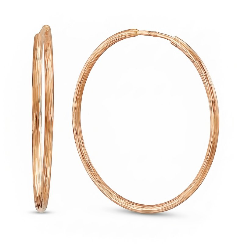 Серьги из золота 585 пробы конго