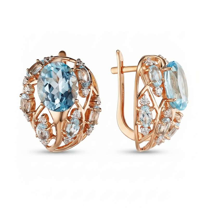 Серьги из золота 585 пробы