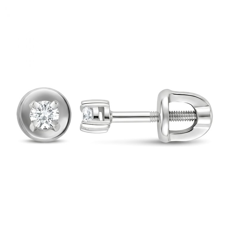 Серьги пусеты золотые 585 пробы