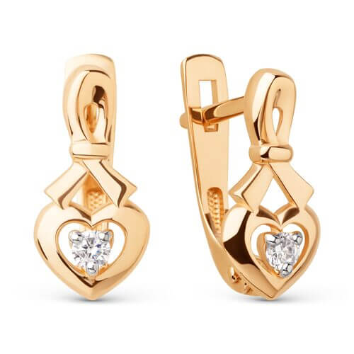 Серьги из золота 585 пробы