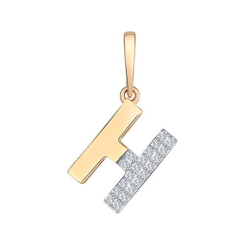 Подвеска-буква из золота 585 пробы