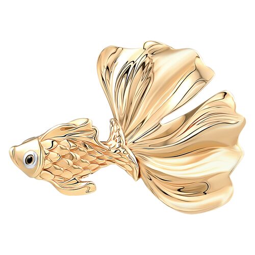 Брошь из золота 585 пробы