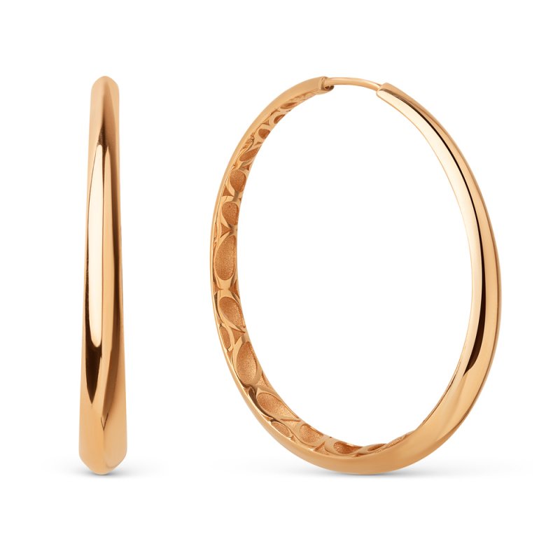 Серьги-конго из золота 585 пробы