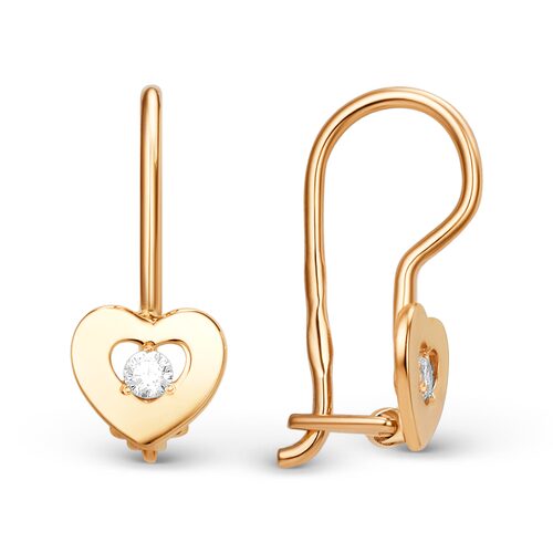 Серьги детские из золота 585 пробы