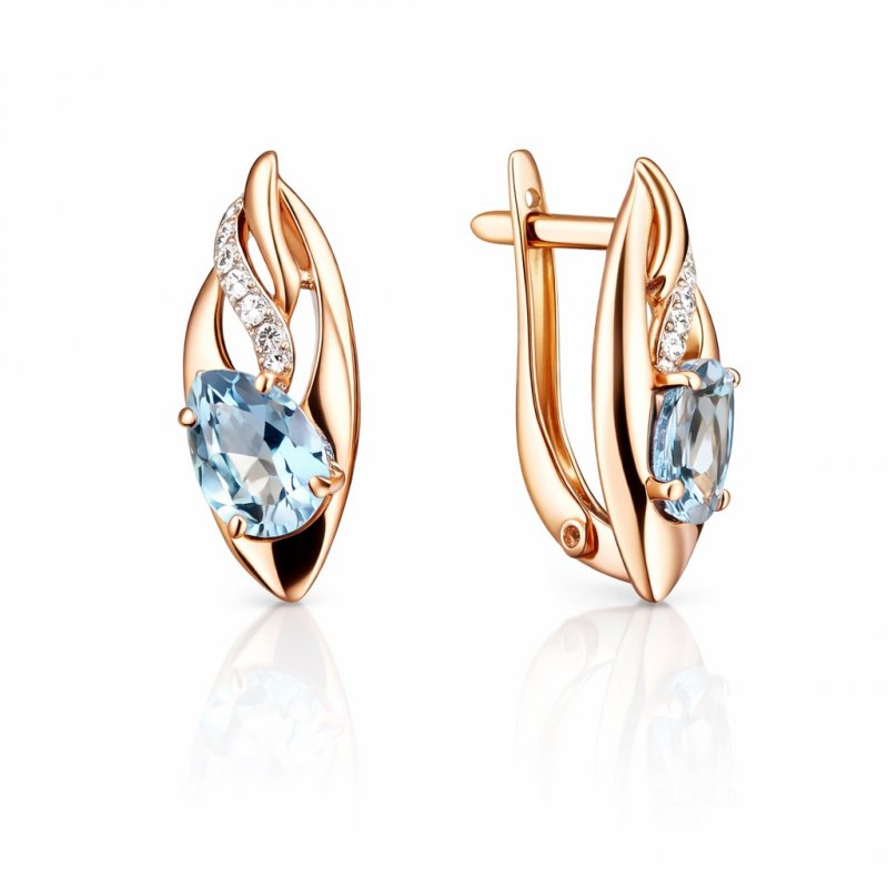 Серьги из золота 585 пробы