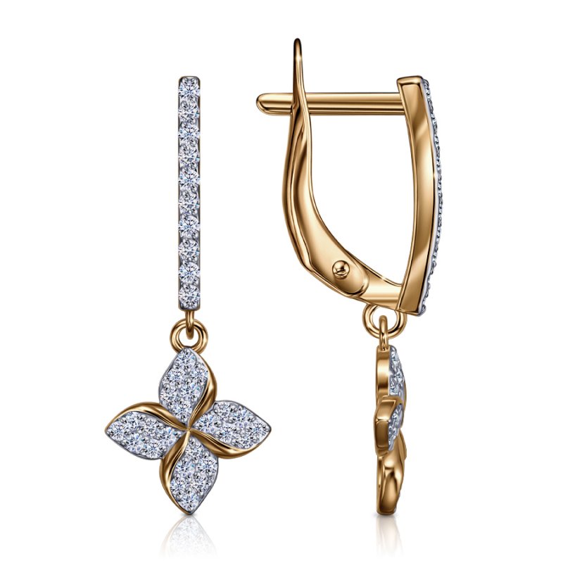 Серьги из золота 585 пробы