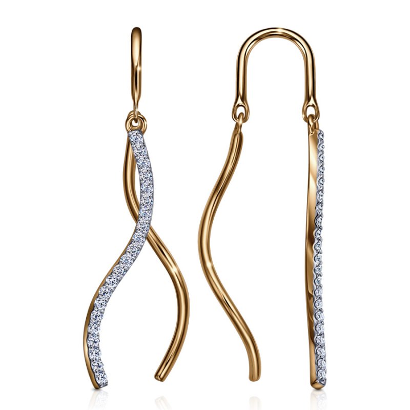 Серьги из золота 585 пробы