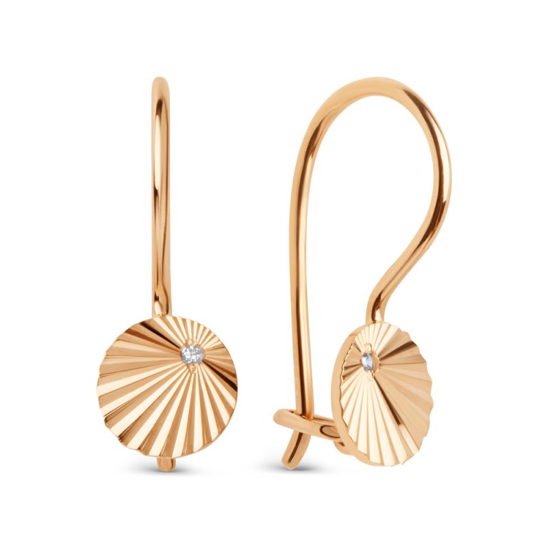 Серьги детские из золота 585 пробы