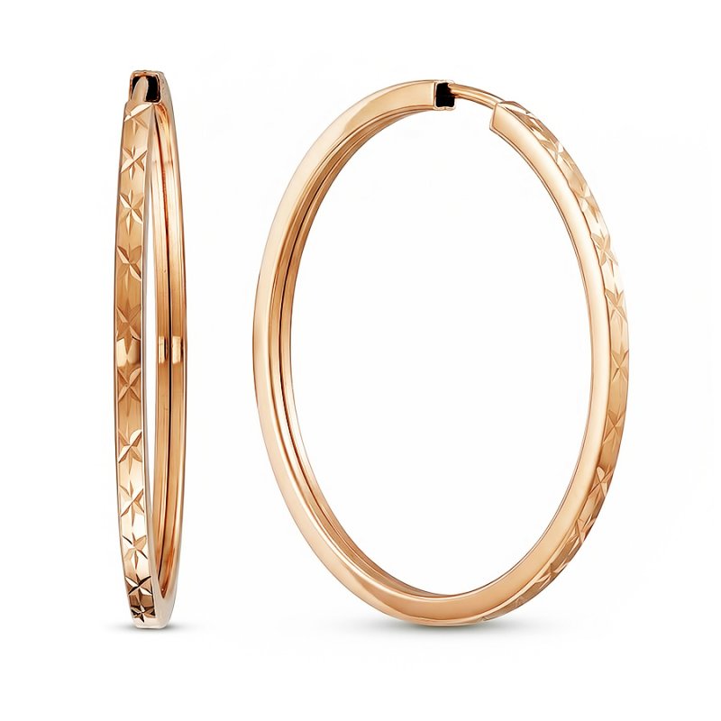 Серьги из золота 585 пробы конго