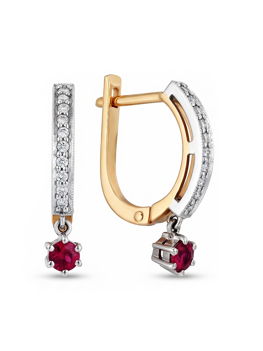 Серьги из золота 585 пробы