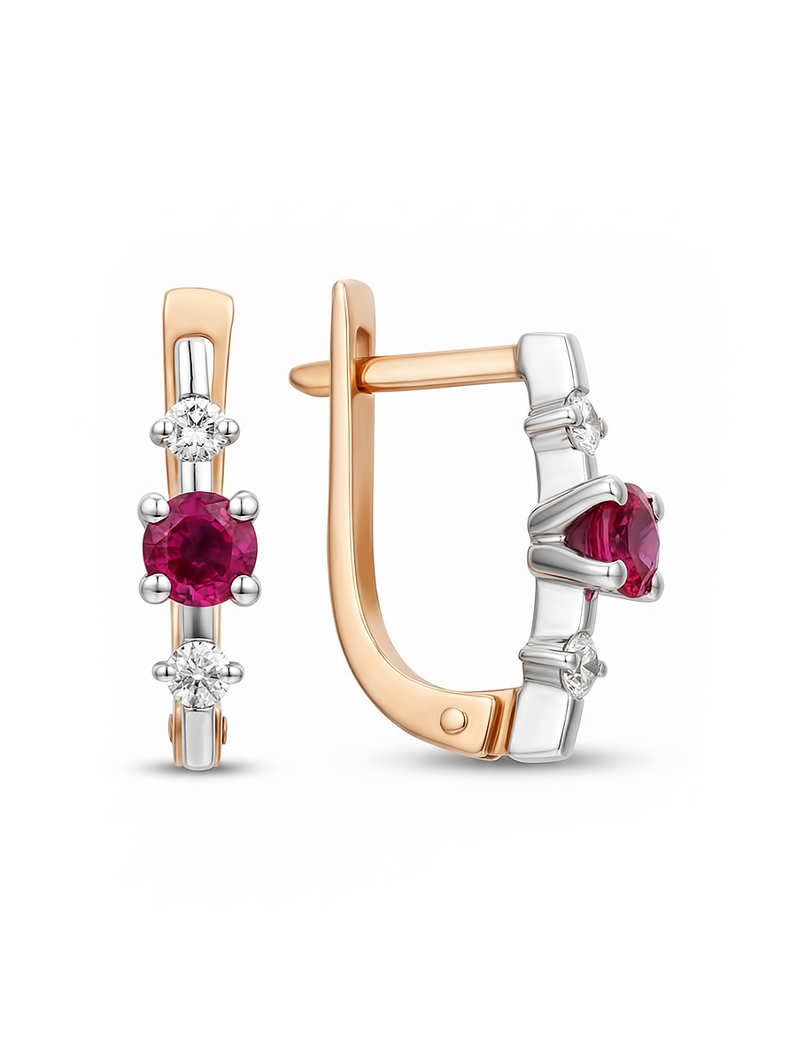 Серьги из золота 585 пробы