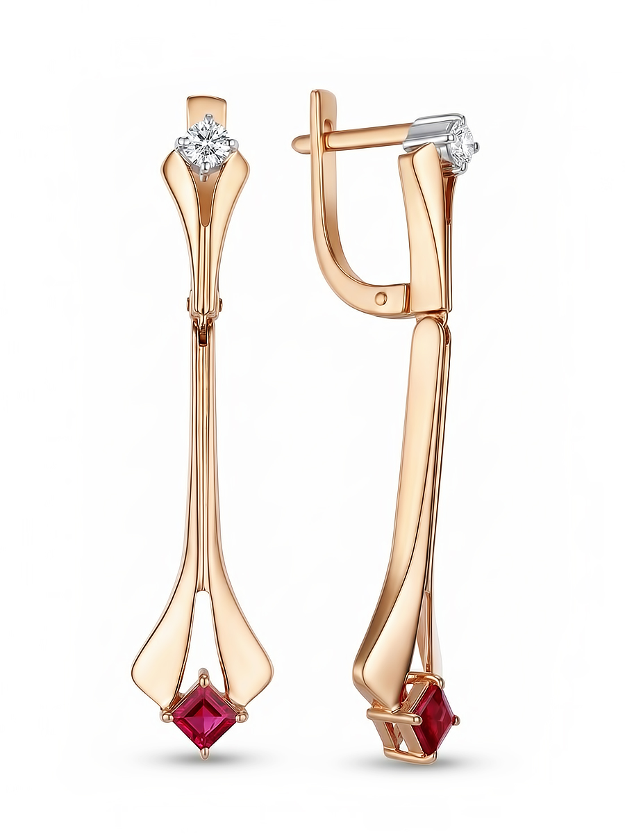 Серьги из золота 585 пробы