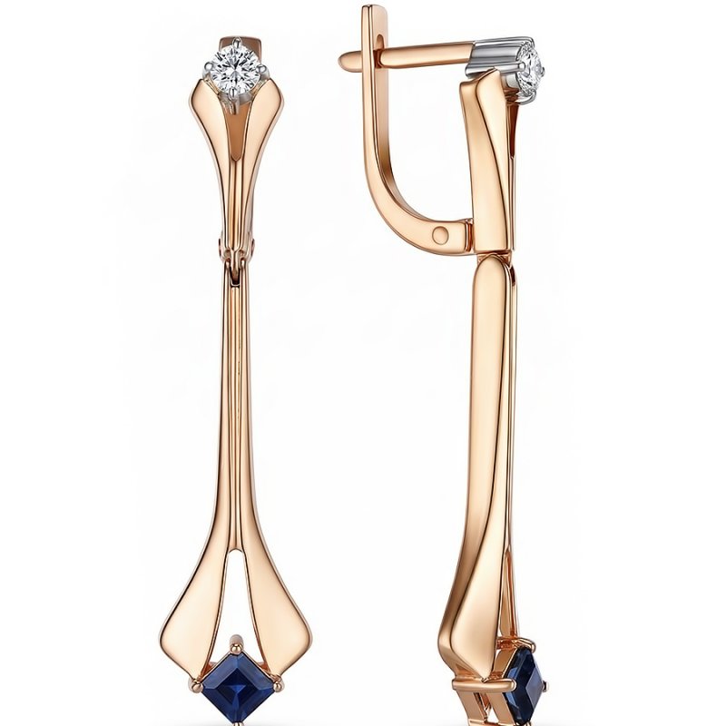 Серьги из золота 585 пробы