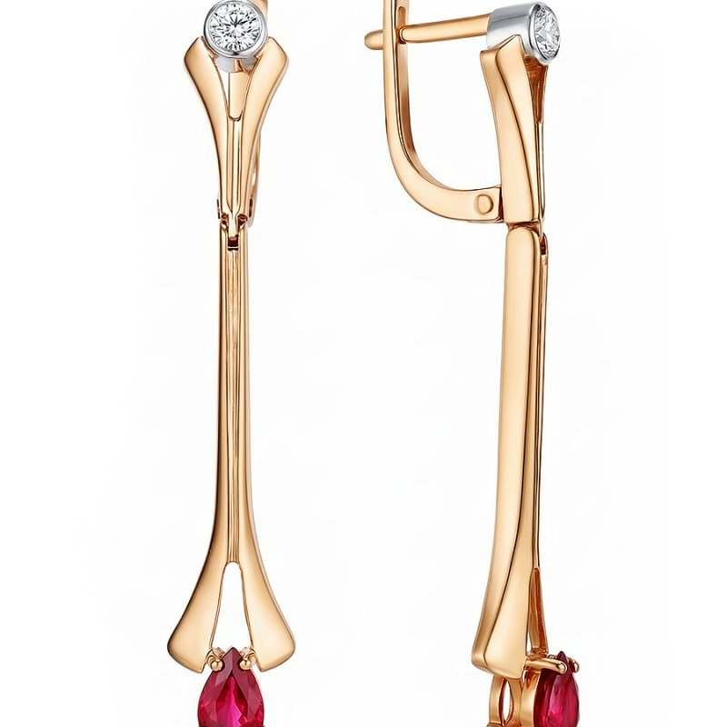 Серьги из золота 585 пробы