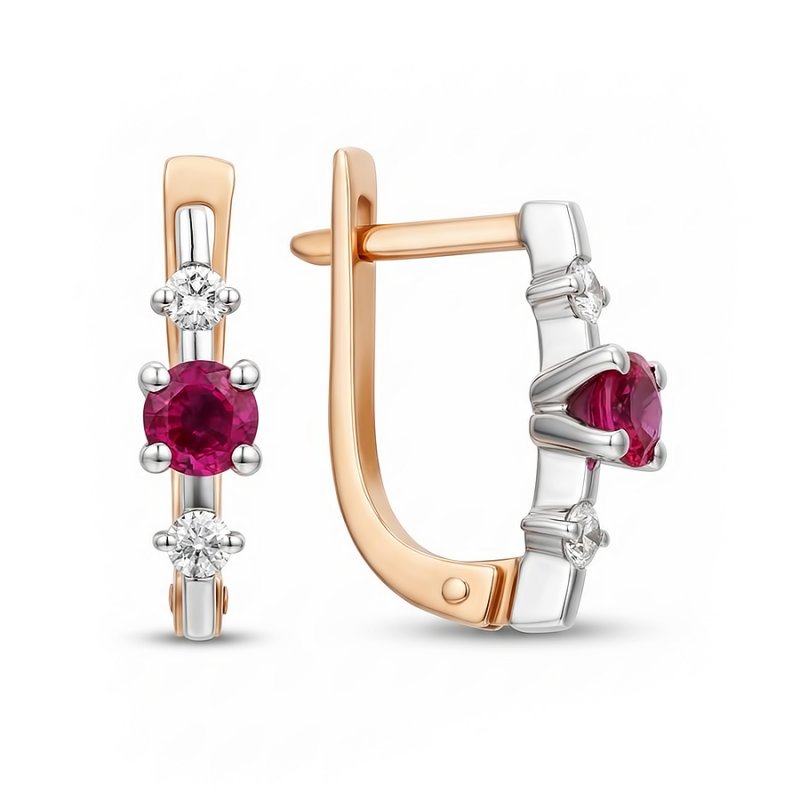 Серьги из золота 585 пробы