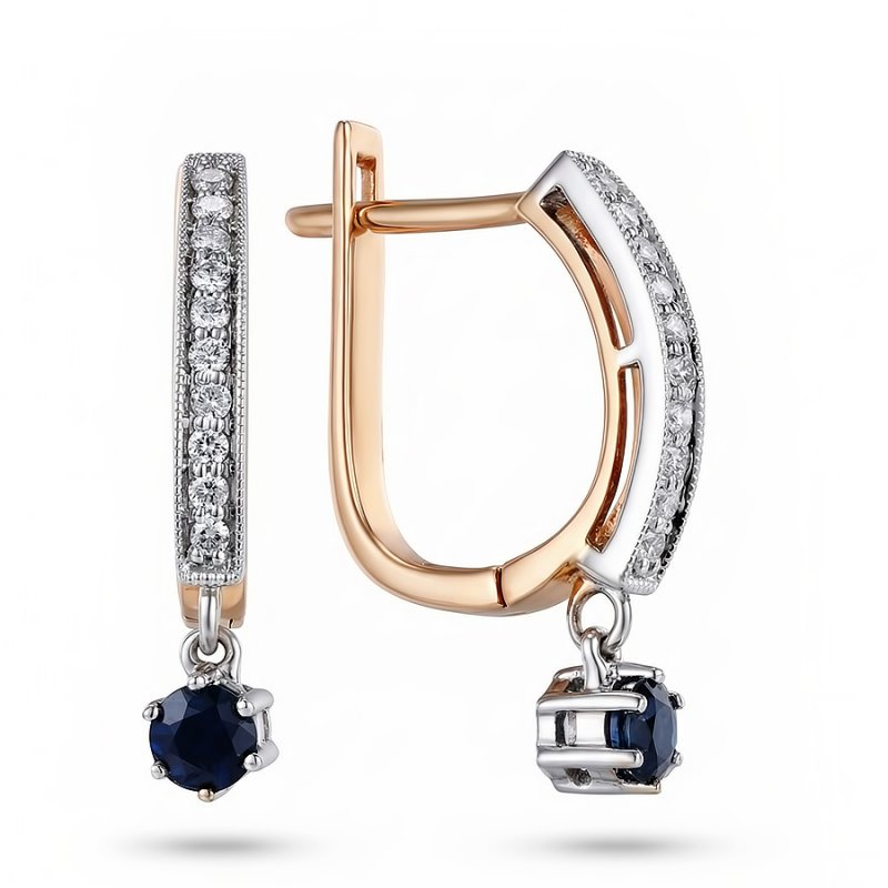 Серьги из золота 585 пробы