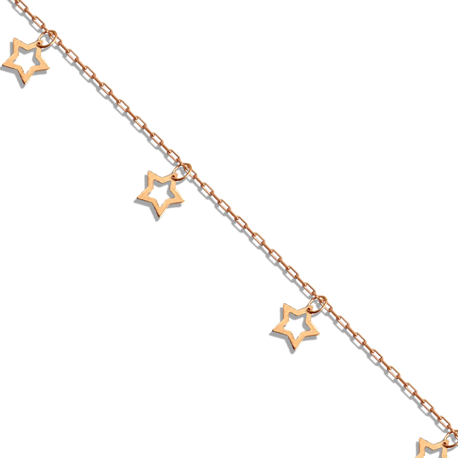 Золотой браслет на ногу 585 пробы