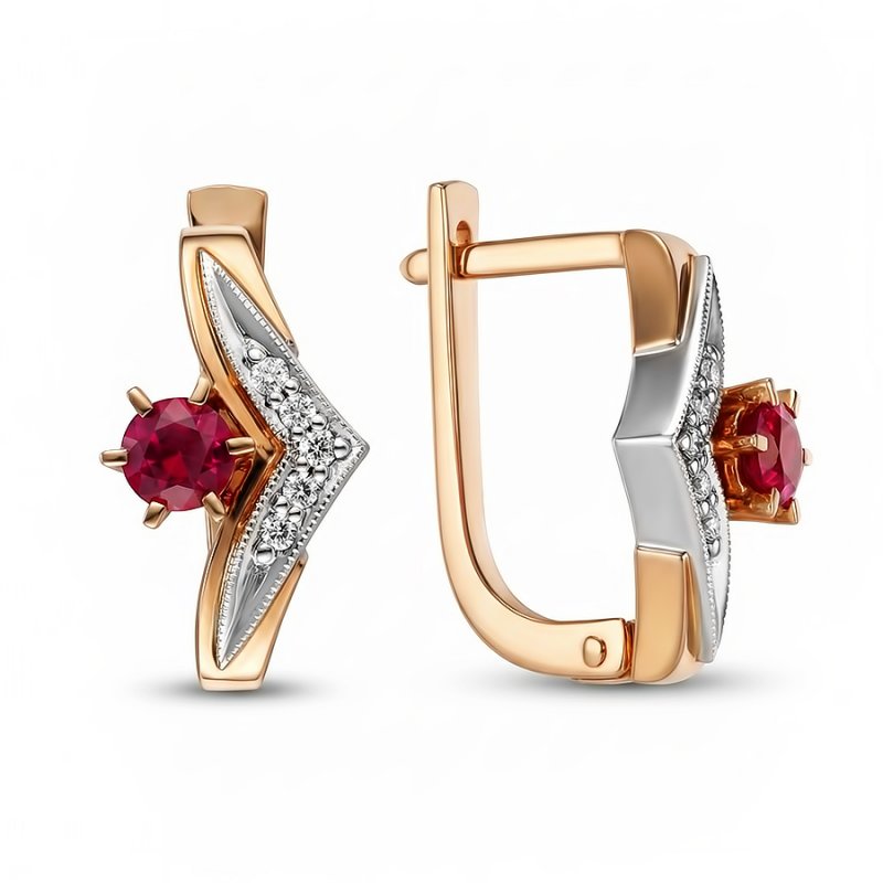 Серьги из золота 585 пробы