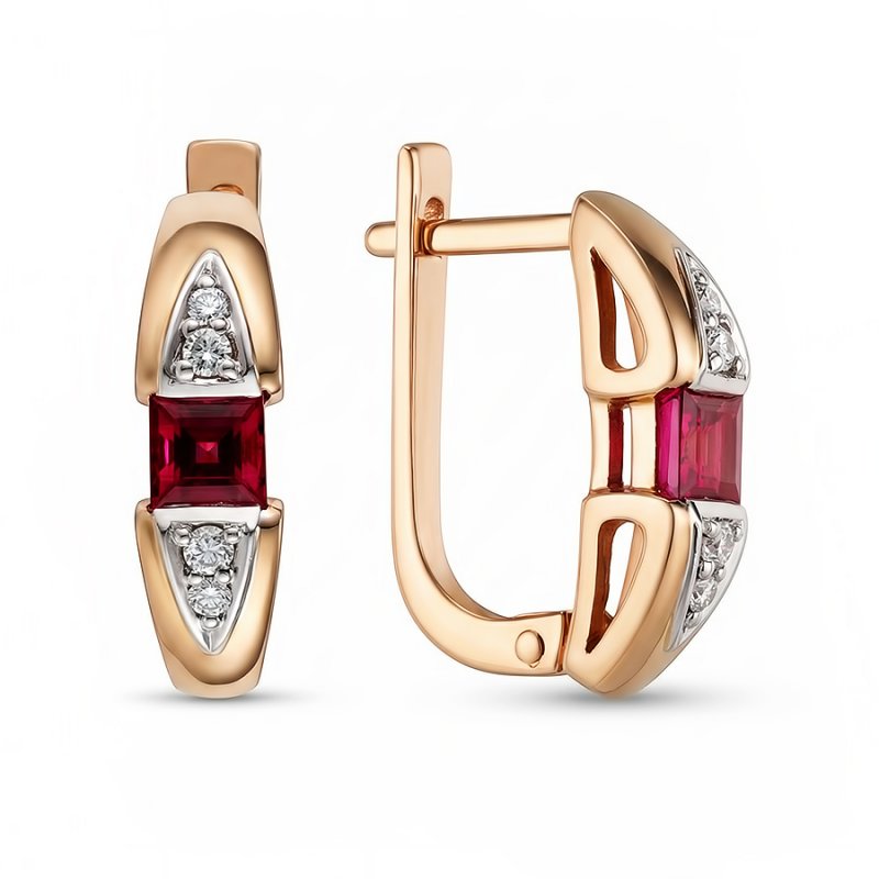 Серьги из золота 585 пробы