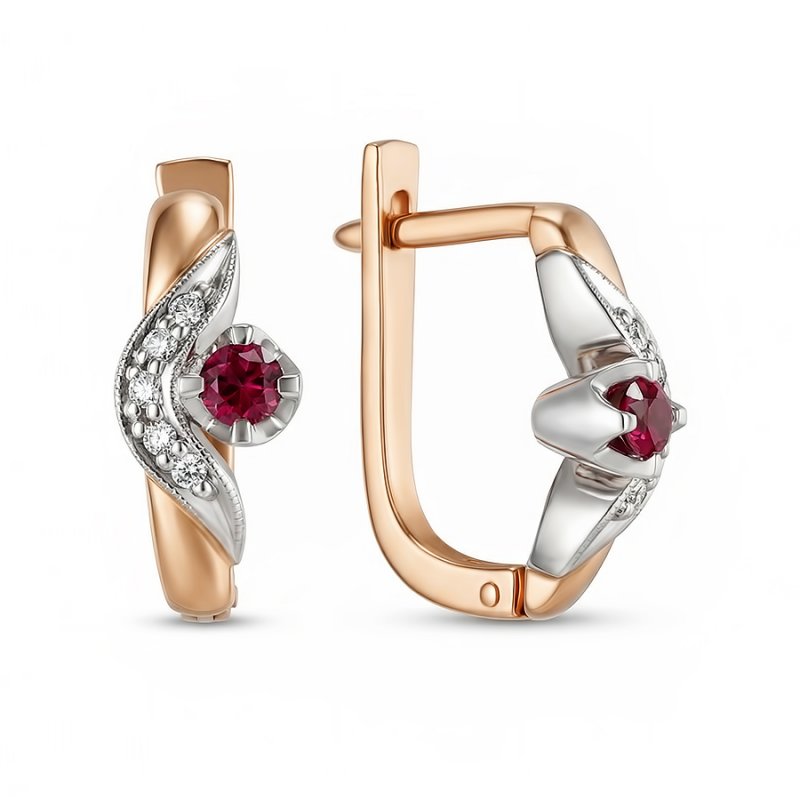 Серьги из золота 585 пробы