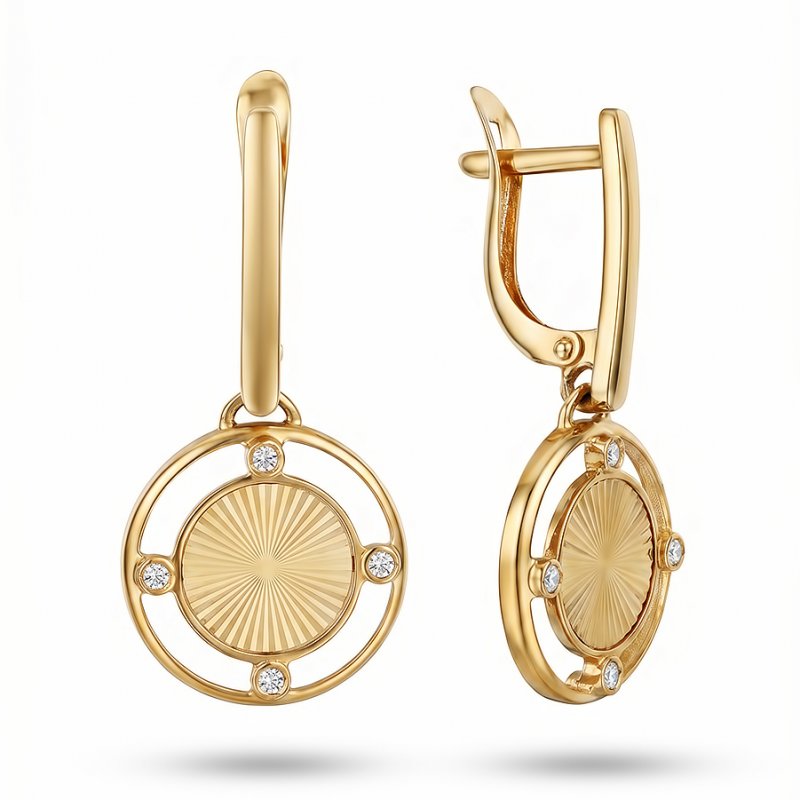 Серьги из золота 585 пробы