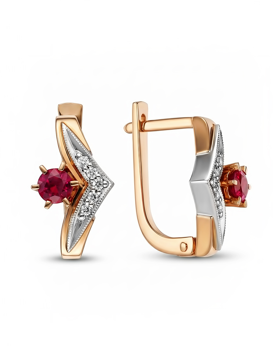 Серьги из золота 585 пробы