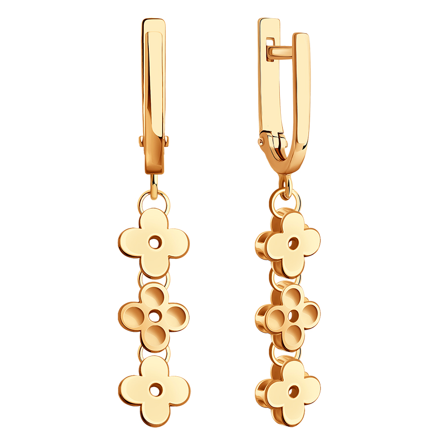Серьги из золота 585 пробы
