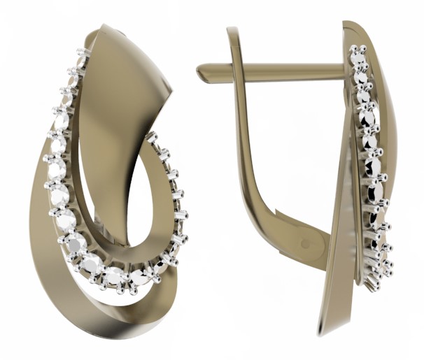 Серьги из золота 585 пробы
