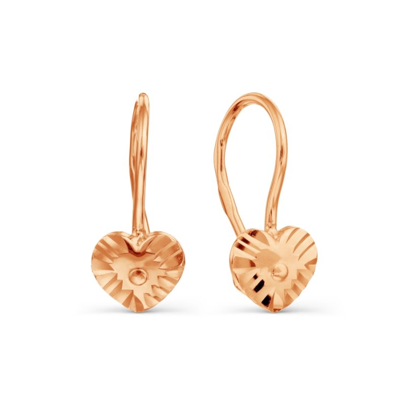 Серьги детские из золота 585 пробы