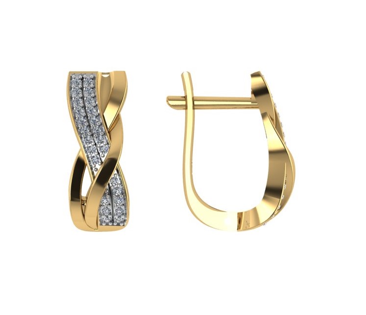 Серьги из золота 585 пробы