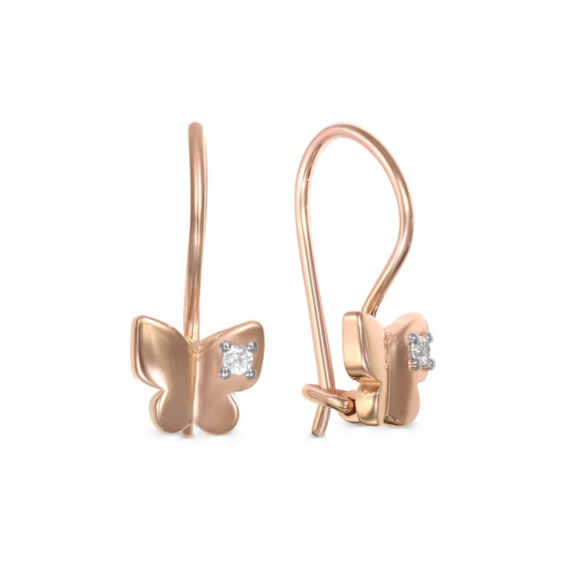 Серьги детские из золота 585 пробы