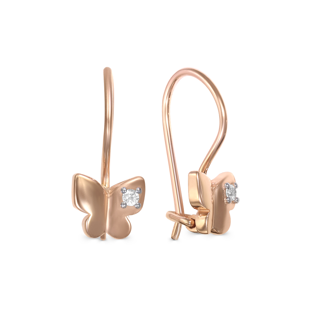 Серьги детские из золота 585 пробы