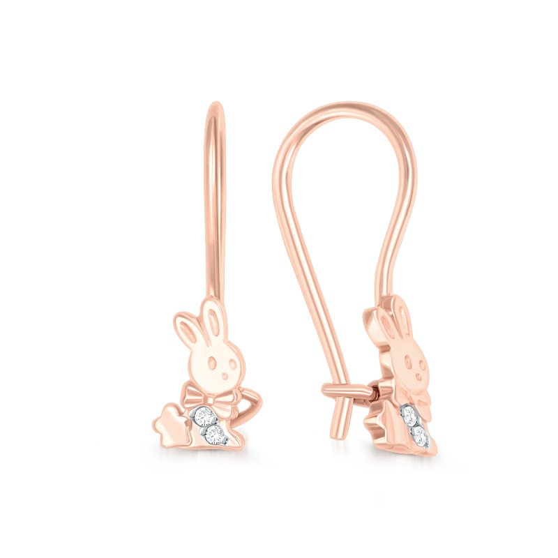 Серьги детские из золота 585 пробы