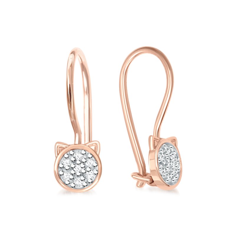 Серьги детские из золота 585 пробы