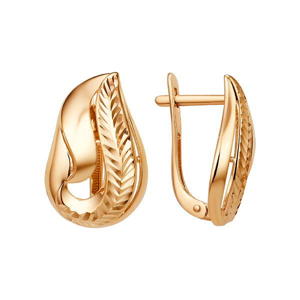 Серьги из золота 585 пробы