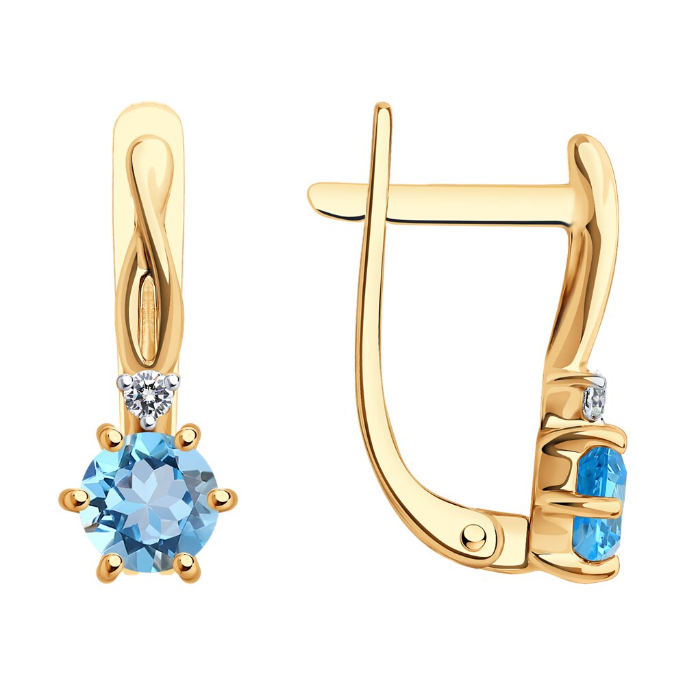 Серьги из золота 585 пробы