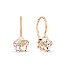 Серьги детские золотые 585 пробы