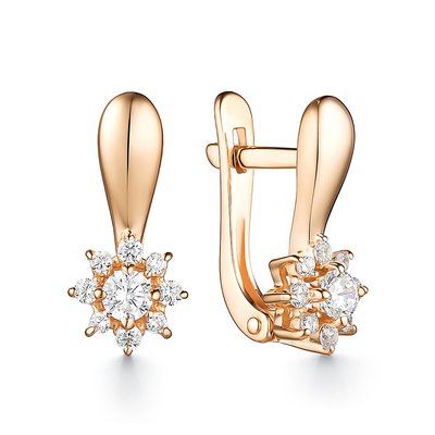 Серьги золотые 585 пробы