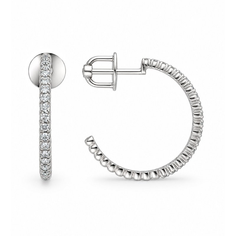 Серьги из белого золота 585 пробы