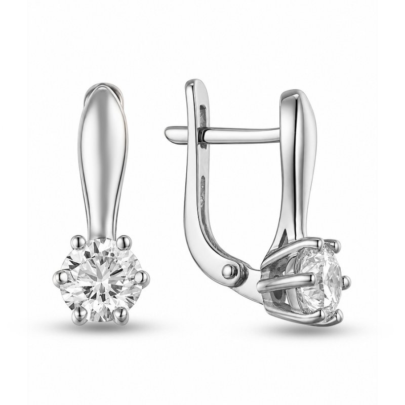 Серьги из белого золота 585 пробы