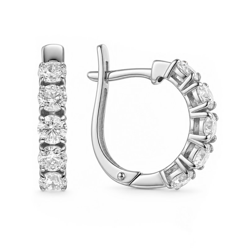 Серьги из белого золота 585 пробы