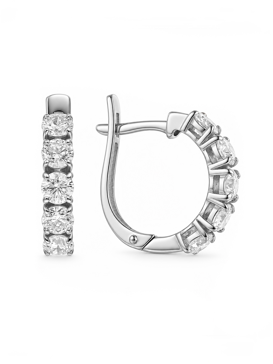 Серьги из белого золота 585 пробы